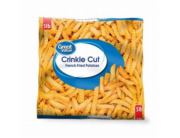 Crinkle cut french fried potatoes food facts