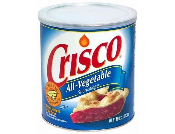 Crisco all-vegetable food facts