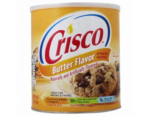 Crisco butter flavor all vegetable shortening nutrition facts