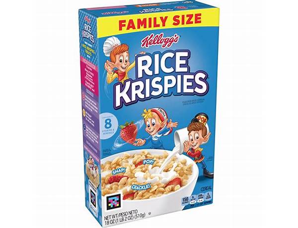 Crisp rice cereal food facts