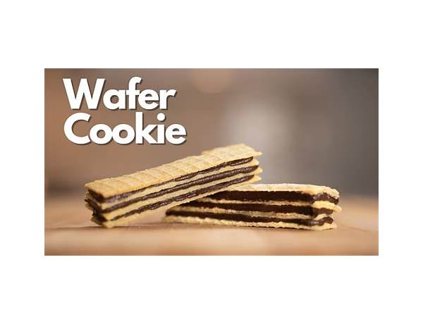 Crispy wafer cookies food facts