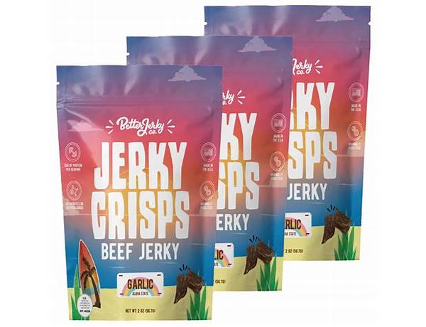 Crunchy beef jerky garic ingredients