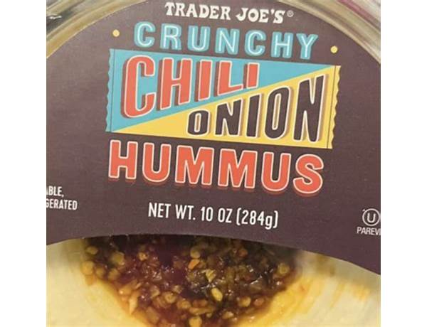 Crunchy chili onion hummus food facts