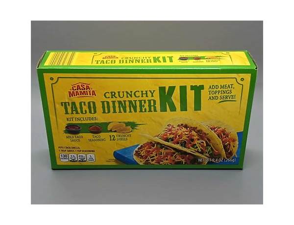 Crunchy taco kit food facts