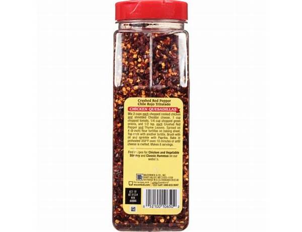 Crushed red pepper ingredients