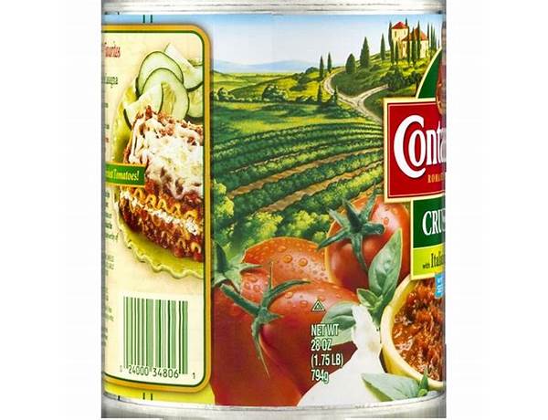 Crushed roma style tomatoes in tomato puree food facts