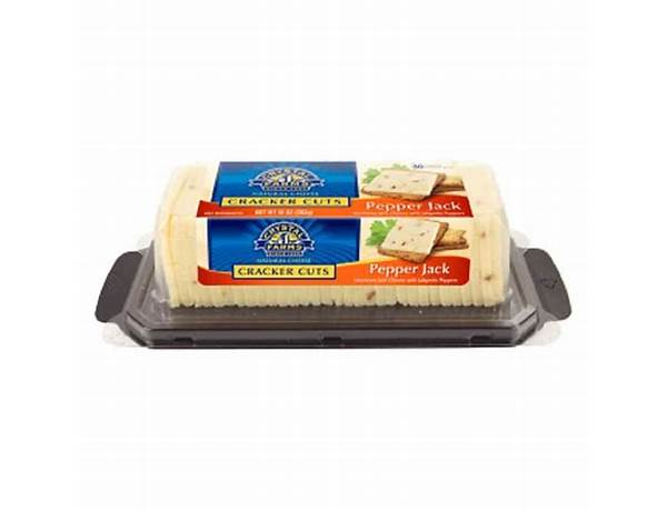 Crystal farms, cracker cuts pepper jack cheese food facts