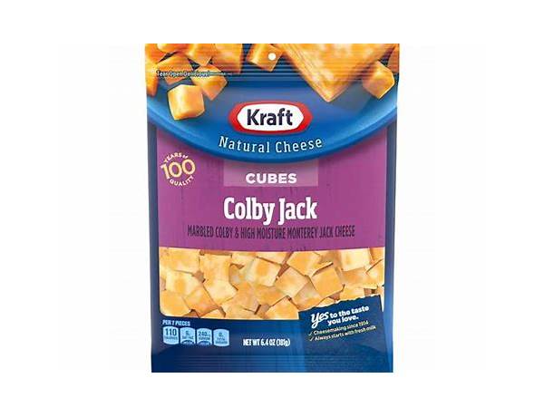 Cubed colby and montery jack cheese food facts