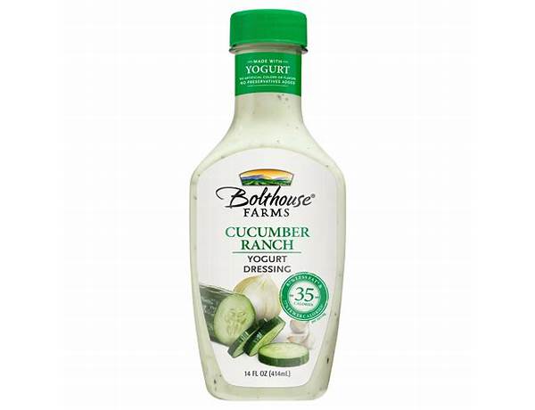 Cucumber ranch yogurt dressing & dip food facts