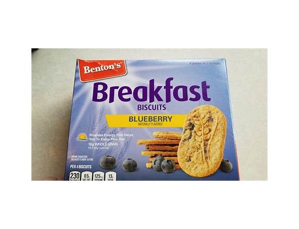 Cunrchy blueberry breakfast biscuits food facts