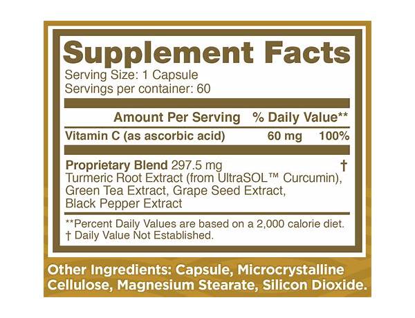 Curcumore ingredients