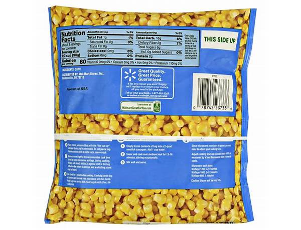 Cut corn food facts