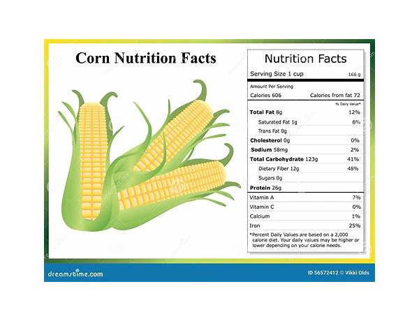 Cut corn nutrition facts