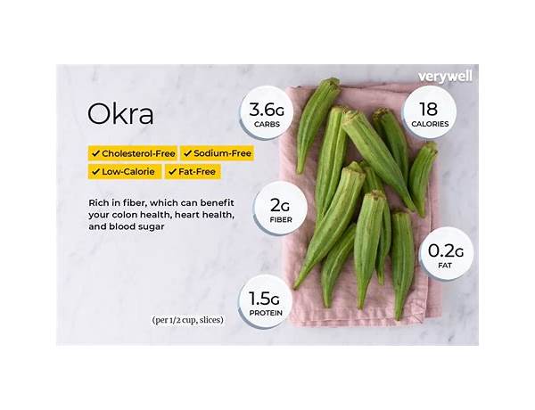 Cut okra nutrition facts