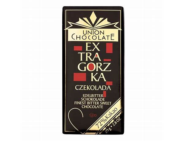 Czekolada gorzka fine chocolate food facts