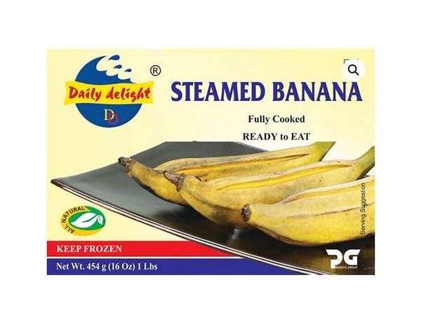 Daily delight steamed banana nutrition facts