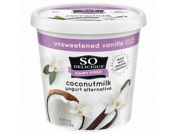 Dairy free coconut milk yogurt alternative unsweetened food facts