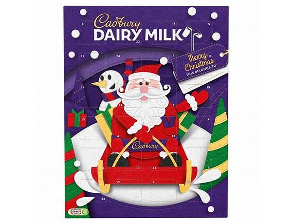 Dairy milk chocolate advent calendar food facts