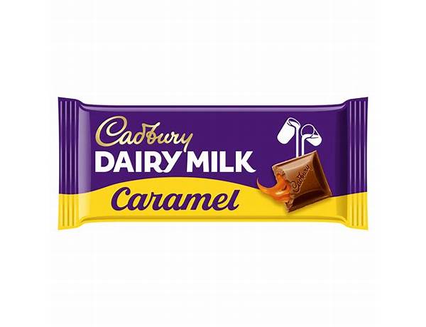 Dairy milk chocolate bar, caramel food facts