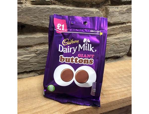 Dairy milk giant buttons food facts