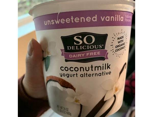 Dairy-free coconutmilk vanilla yogurt alternative food facts