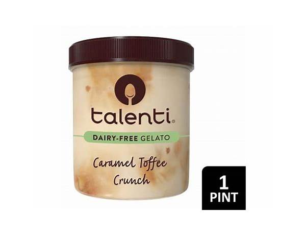 Dairy-free gelato, caramel toffee crunch food facts