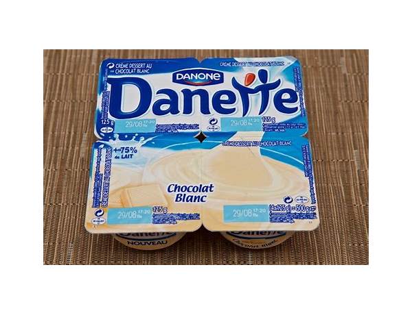 Danette chocolat food facts