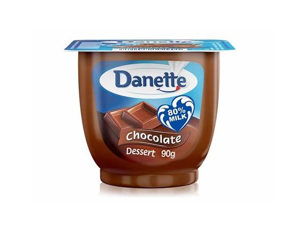 Danette chocolat nutrition facts