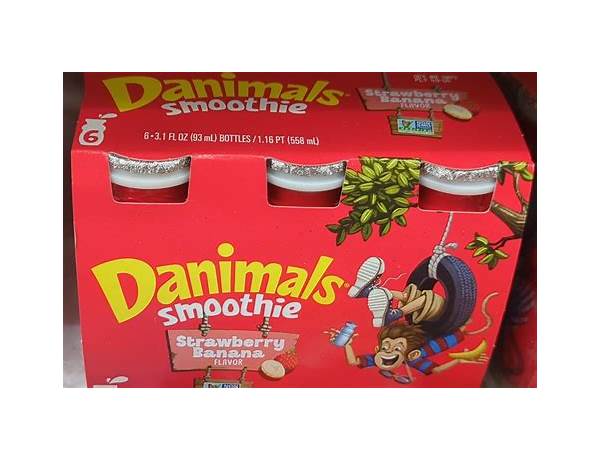 Danimals smoothie strawberry and berry 12pk nutrition facts