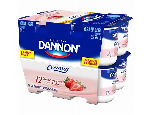 Dannon creamy yogurt food facts