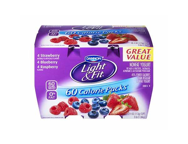 Dannon light&fit zero sugar food facts