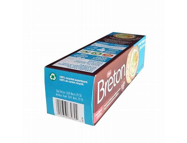 Dare, breton, reduced fat & salt crackers food facts