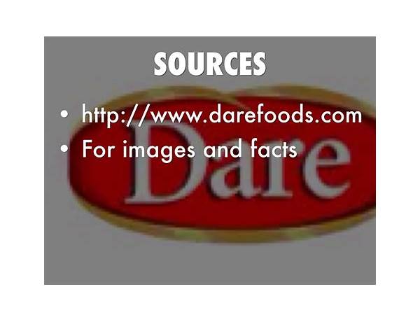 Dare food facts