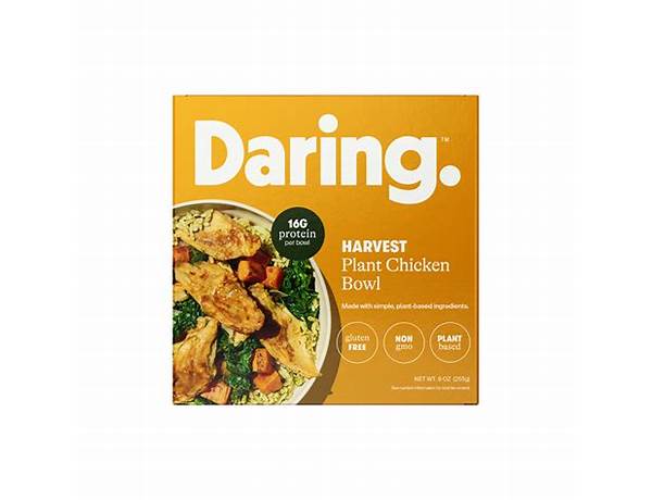 Daring plant chkn bowl food facts