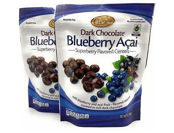 Dark chocolate acai/blueberry food facts