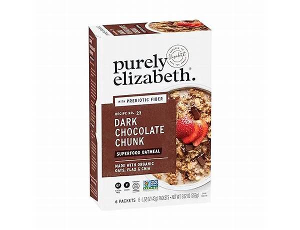 Dark chocolate chunk superfood oatmeal food facts