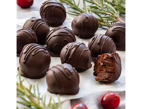 Dark chocolate collection truffles food facts