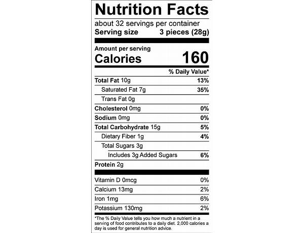 Dark chocolate collection truffles nutrition facts