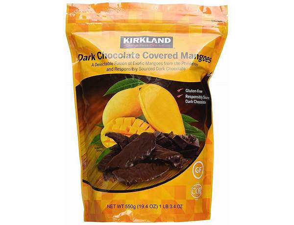Dark chocolate covered mangoes food facts