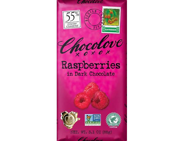 Dark chocolate nature's raspberries food facts