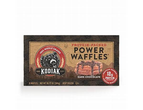 Dark chocolate power waffles food facts