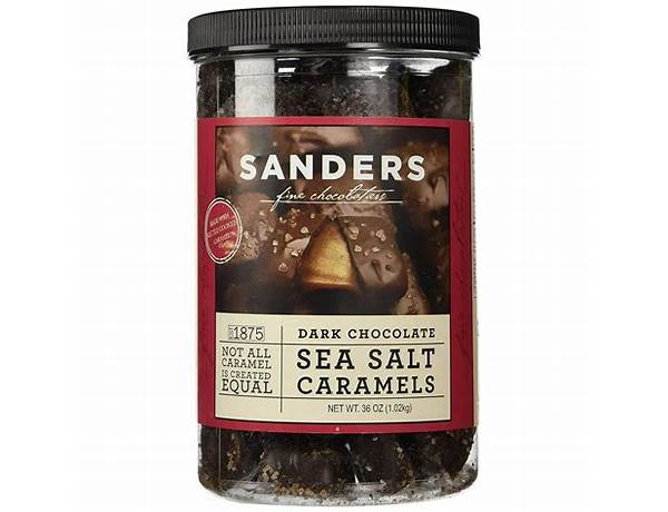 Dark chocolate sea salt soft caramels food facts