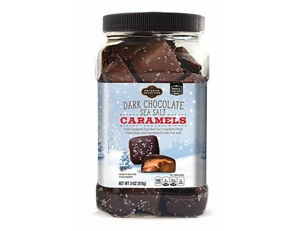 Dark chocolate sea salt soft caramels ingredients