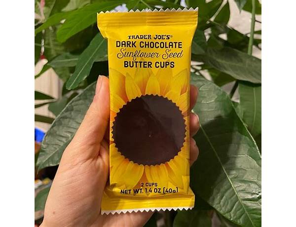 Dark chocolate sunflower seed butter cups food facts
