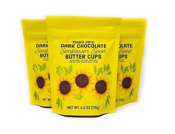 Dark chocolate sunflower seed butter cups food facts