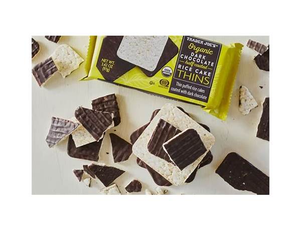 Dark chocolate thins with crispy rice puffs food facts