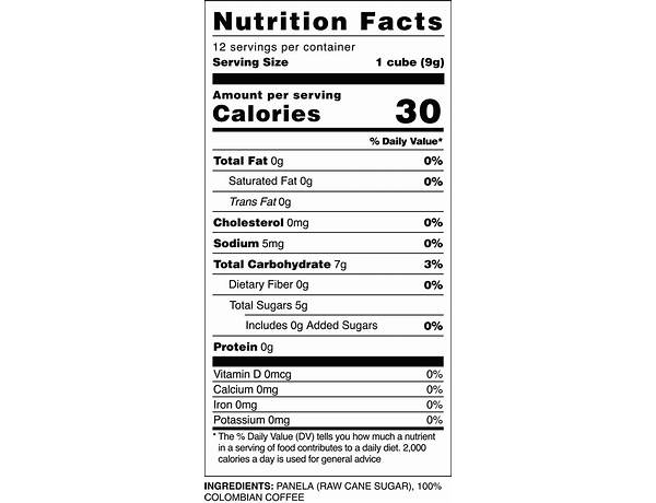 Dark roast coffee nutrition facts