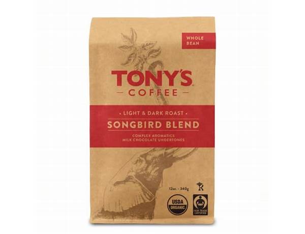 Dark roast song bird coffee nutrition facts