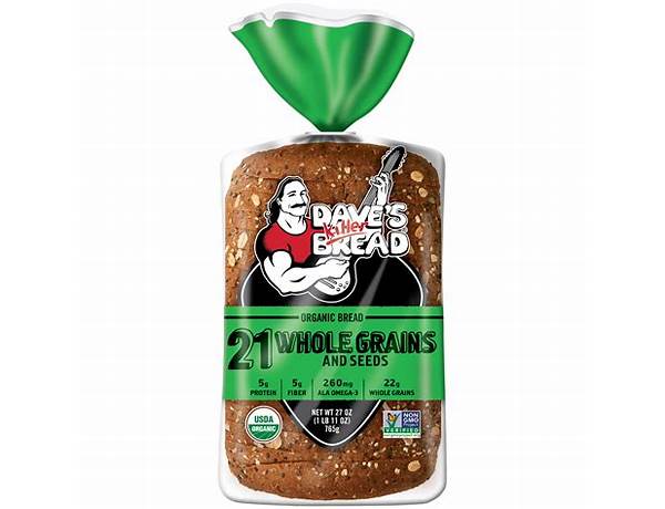 Dave's killer bread, organic good seed bread food facts