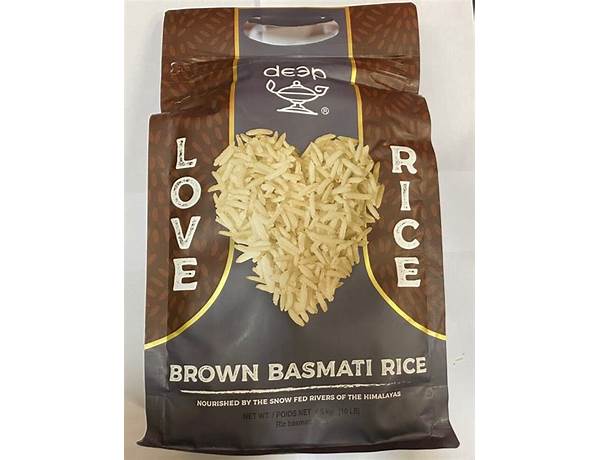 Deep brown basmati rice food facts